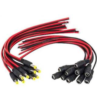 Đầu nguồn dc- dây jack nguồn dc/ jack cái 5.5x2.1mm jack dc có dây nối nguồn tổng đi camera