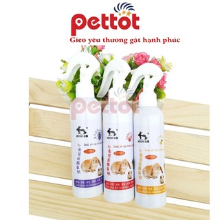 Xịt khử mùi cho thỏ, chinchilla, hamster, chuột lang, khử mùi đáy chuồng thú cưng nhỏ 220ml - Pettot
