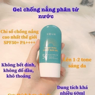 -Kem chống nắng Oxygen water light sun gel