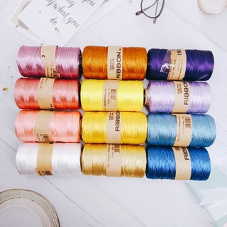 Sợi dệt Ribbon TRƠN (Đủ bảng màu 01 - 34)