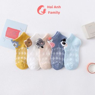  Set 5 đổi tất vớ mềm mại thoáng mát cho bé trai bé gái đủ size cho bé từ 0 - 3 tuổi 