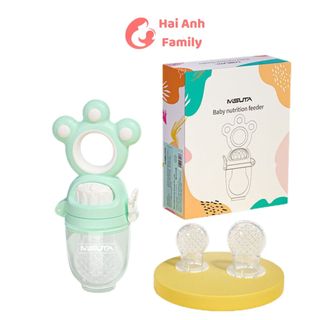 Túi nhai silicon Misuta cho bé ăn dặm chống hóc cao cấp (kèm 3 size núm)