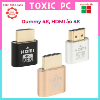 Dummy 4K, HDMI ảo 4K chất lượng cao - Bộ Điều Hợp Màn Hình Ảo HDMI giả lập Đủ Màu Sắc