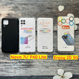 Ốp lưng Huawei Nova 6se/ Nova 7i/ P40 Lite/ Enjoy 20 5G (CX20) loại chống sốc, dẻo đen, dẻo trong