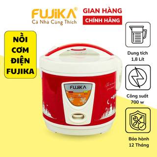 Nồi cơm điện FUJIKA chính hãng, công suất 700W dung tích 1.8L. Bảo hành 12 Tháng