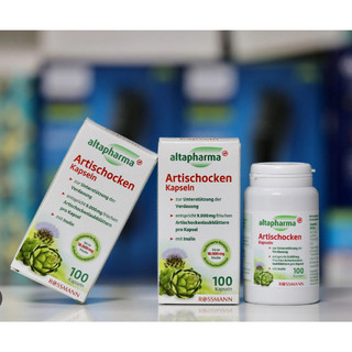 Viên uống thải độc gan mát gan Atiso Altapharma Artischocken-Kapseln - Hộp 100 viên - Hàng nội địa Đức