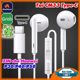 [Ảnh Thật] Tai Nghe Jack Type-C Huawei CM33 Zin Chính Hãng Mate 30 Pro/ P30 Pro...