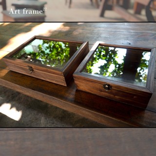 Hộp đựng gỗ tự nhiên, quà tặng ý nghĩa, màu nâu vintage