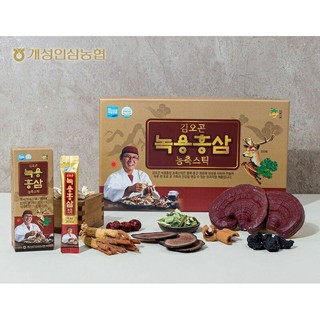 Nước hồng sâm đỏ nhung hươu cao cấp dược sỹ Kim Oh Gon hộp 30 gói.