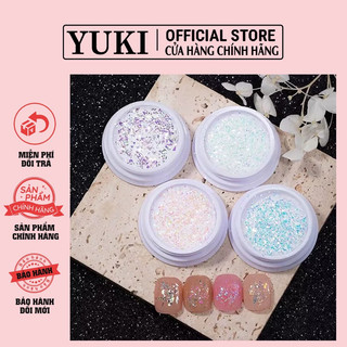 Sét nhũ 4 hũ ánh 7 màu - nhũ flash siêu sáng ẩn trang trí móng nail cao cấp - nhũ ẩn gel ẩn bột siu xinh