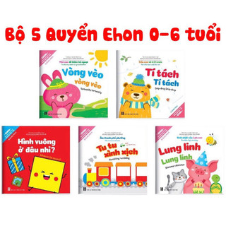 Sách - Ehon âm thanh cho bé song ngữ Việt Anh (bộ 5 cuốn) dành cho né từ 0-6tuổi