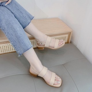 [Mã SKAMLTSM9 giảm 10% đơn 99K] Sandal Nữ 2 Quai Ngang 3cm - 1073