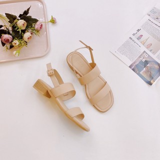 [Mã SKAMLTSM9 giảm 10% đơn 99K] Sandal Nữ 2 Quai Ngang 3cm - 1073
