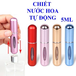 Chai lọ chiết nước hoa mini 5ml tự động dạng xịt bỏ túi