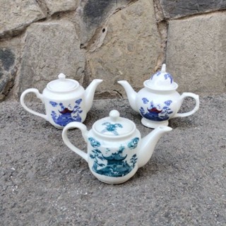  <Video SP> Bình Trà Sứ Cảnh Ngôi Đình.  Mẫu Bình Vuông ảnh thật 100%  