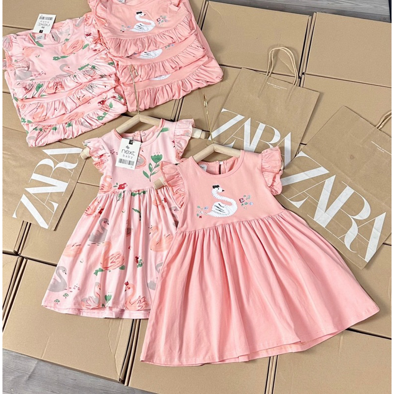 SET 2 VÁY HỒNG HẠC SIÊU XINH