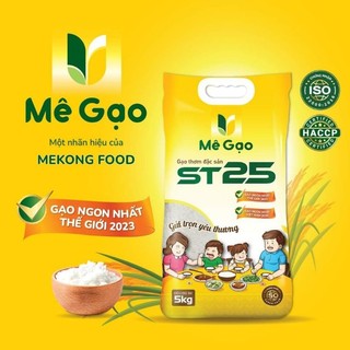 Gạo st25 Mê gạo dẻo mềm túi 5kg