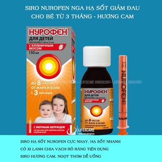 Siro Nurofen Nga giảm đau hạ sốt cho bé