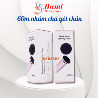Hộp 60 miếng nhám chà gót chân thay thế máy chà gót