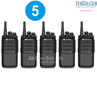 Bộ 5 máy bộ đàm motorola cp338 plus , 2 chế độ sạc, giá rẻ, siêu bền, loa to, pin 6800 mah, bảo hành 12 tháng