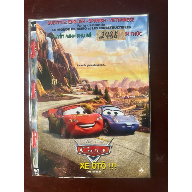 Dvd Phim Hoạt Hình Cars