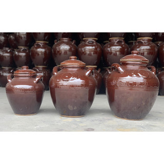 Chum sành Bát Tràng ngâm rượu tráng men sáng đẹp CH01 10l/20l/30l