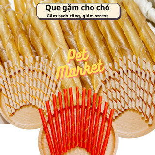 Que gặm cho chó sạch răng thơm miệng, bánh thưởng cho chó, nhiều loại thơm ngon