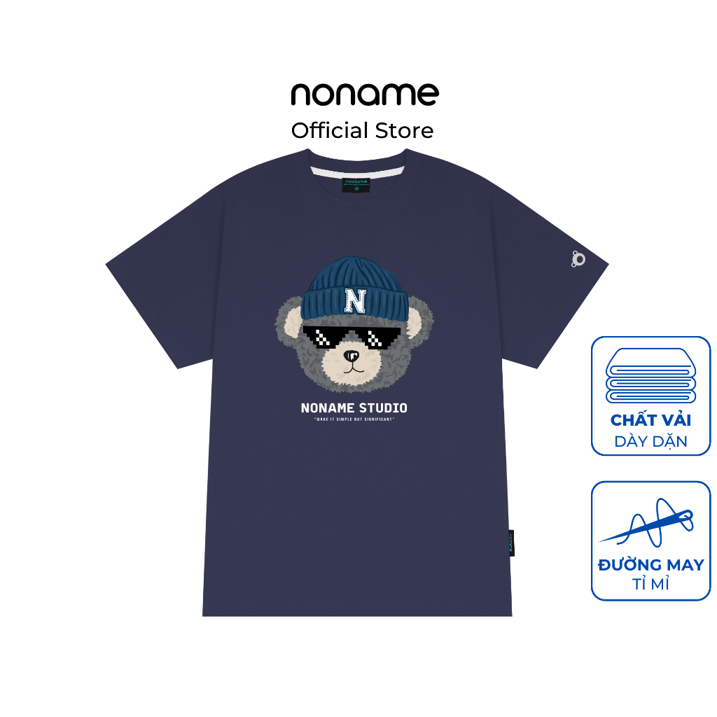 Áo Thun Oversize Boxy noname Mr.TEDDY / Navy_NNRAE4002D