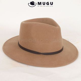 Mũ Phớt Nam Trung Niên FN20 - Mũ Fedora Vành Rộng Cao Cấp  | MUGU