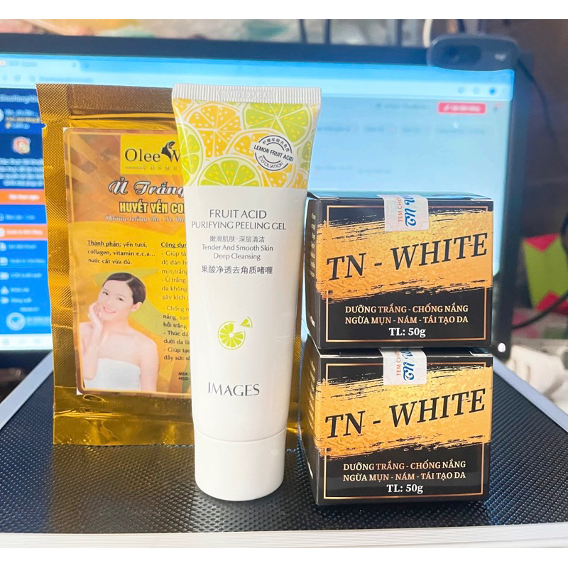 Bộ 2h kem TN-White(chính hãng)(tặng ủ+tbc)