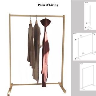 Kệ treo quần áo thanh đơn gỗ tự nhiên rộng 88 cm