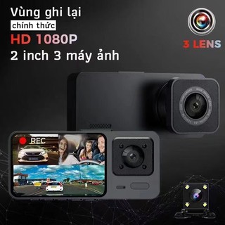 Vietmap live pro，camera hành trình ô tô，cam hanh trinh ôtô，camera 360 độ xe ô tô，ba ống kính quan sát ，1080p， quay xem l