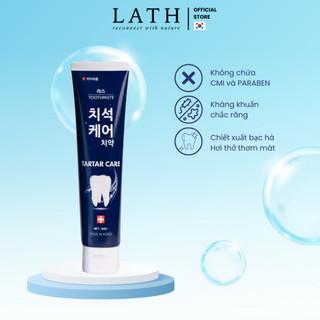 Kem đánh răng Lath Beauty kem trắng răng Hàn Quốc Tartar Care the mát chống chảy máu chân răng ngăn ngừa viêm răng 150g