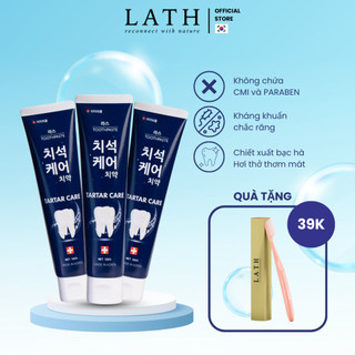 Combo 3 kem đánh răng Lath Beauty kem trắng răng Hàn Quốc Tartar giảm hôi miệng giảm sưng nứu chiết xuất thiên nhiên