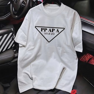 Áo thun unisex nam nữ vải cotton 100% co giãn 4 chiều cổ tròn. chữ ppapa