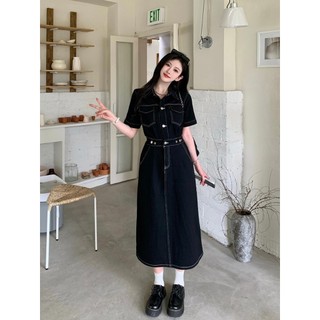 Váy jean BIGSIZE dáng dài M2939 55-95KG [BOON BOON BIGSIZE]