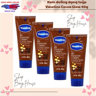 Dưỡng thể vaseline cocoa glow all purpose glow dạng tuýp 40g