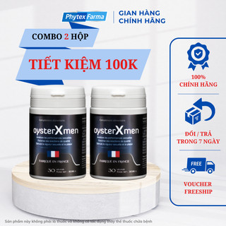Combo 2 hộp Tinh chất hàu biển Pháp cao cấp Oyster Xmen tăng cường sinh lý nam giới hộp 30 viên