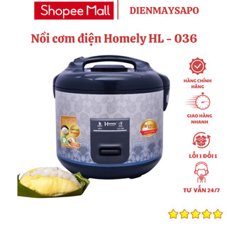 Nồi cơm điện Homely HL-036 nồi cơm điện cỡ lớn tiện dụng 3,2L dành cho gia đình Điện Máy Homely