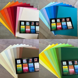 Combo giấy màu A4 120gsm theo tone làm thiệp, làm hoa handmade