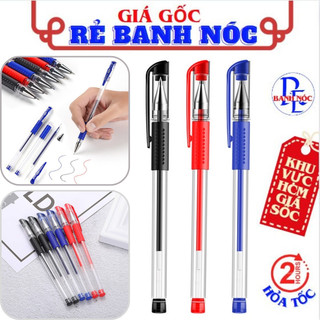  Bút Bi Nước Viết Chữ Mềm Mịn, Viết Đều Tay Không Lem Mực, Đồ Dùng Văn Phòng Phẩm 3 Màu Xanh Đen Đỏ