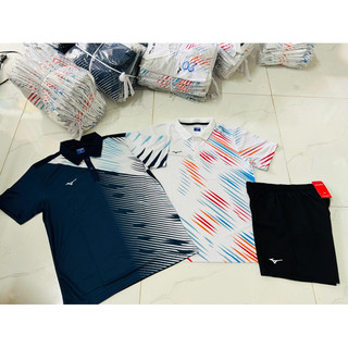 bộ áo có cổ mizuno