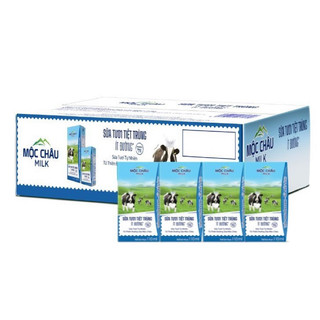 Thùng sữa Mộc châu 48 hộp x 180ml (Vị Dừa - Có Đường - Ít Đường)