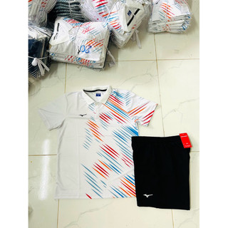 bộ áo có cổ mizuno