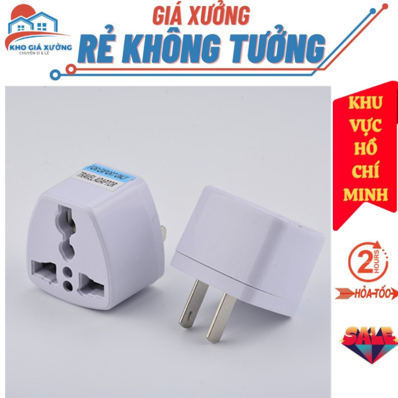 [ Giá Xưởng ] Ổ Chuyển Đổi Phích Cắm Từ 3 chấu Sang 2 chấu  - Phích Cắm Chuyển 3 Chấu Sang 2 Chấu Ng