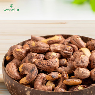 Hạt điều lụa nguyên vỏ rang muối we'natur 500g