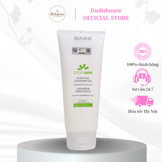 Sữa rửa mặt BABE Stop Akn Purifying Cleansing gel cho Da Dầu Mụn 200ml Duduhouse
