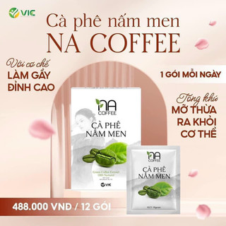 Cà phê nấm men - na coffe - cà phê làm gầy vic organic hộp 12 gói