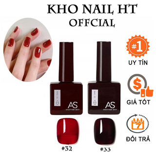 Sơn gel thạch đỏ AS hàng chuẩn chính hãng lên màu cực xinh