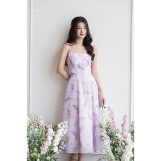 TIELA Đầm váy hoa hai dây đính hoa - Andrea Dress